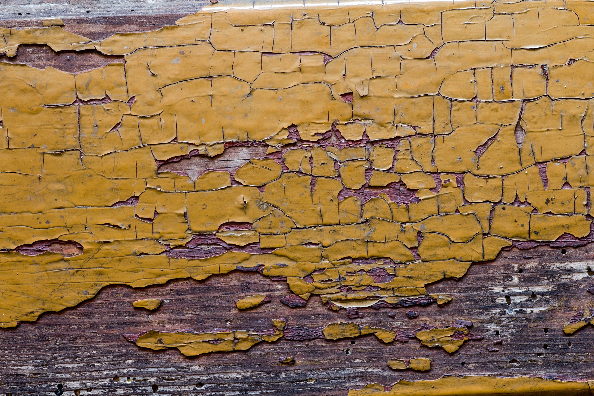 Peeling Lead Paint on wood surface